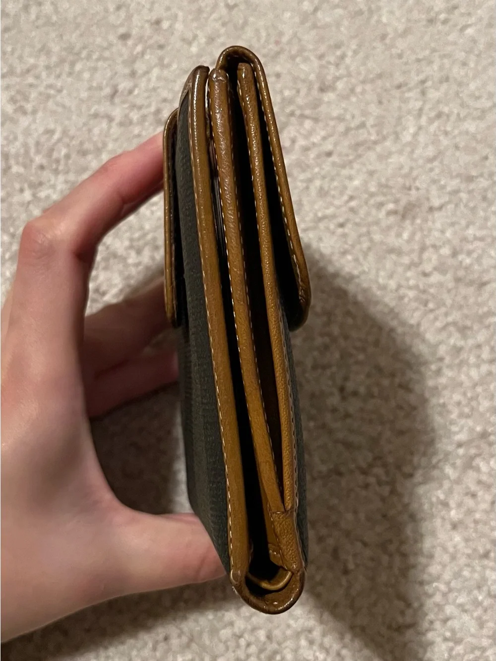 Fendi Penguin Stripe Double Sided Bi-Fold Wallet